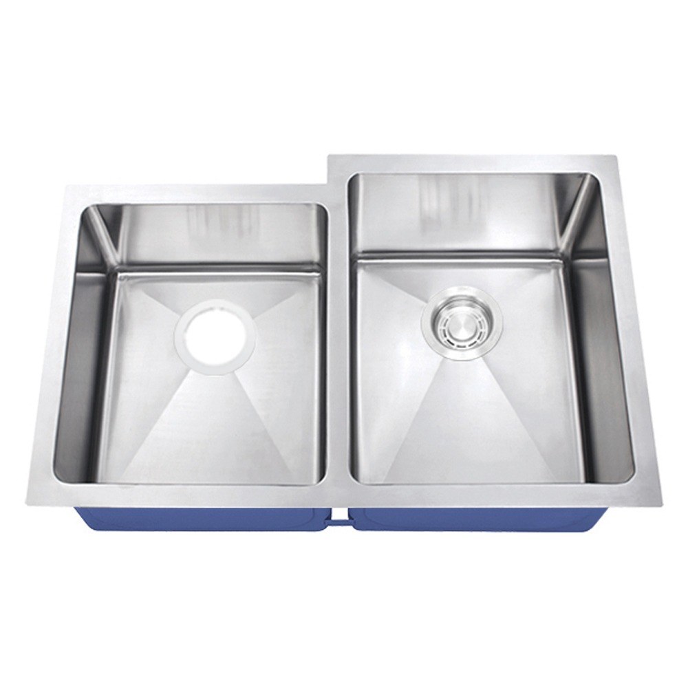 Rivano Undermount Offset 40/60 Double Bowl Kitchen Sink
