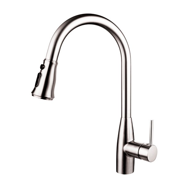 Savoya Transitional Pull-Down Kitchen Faucet in Chrome