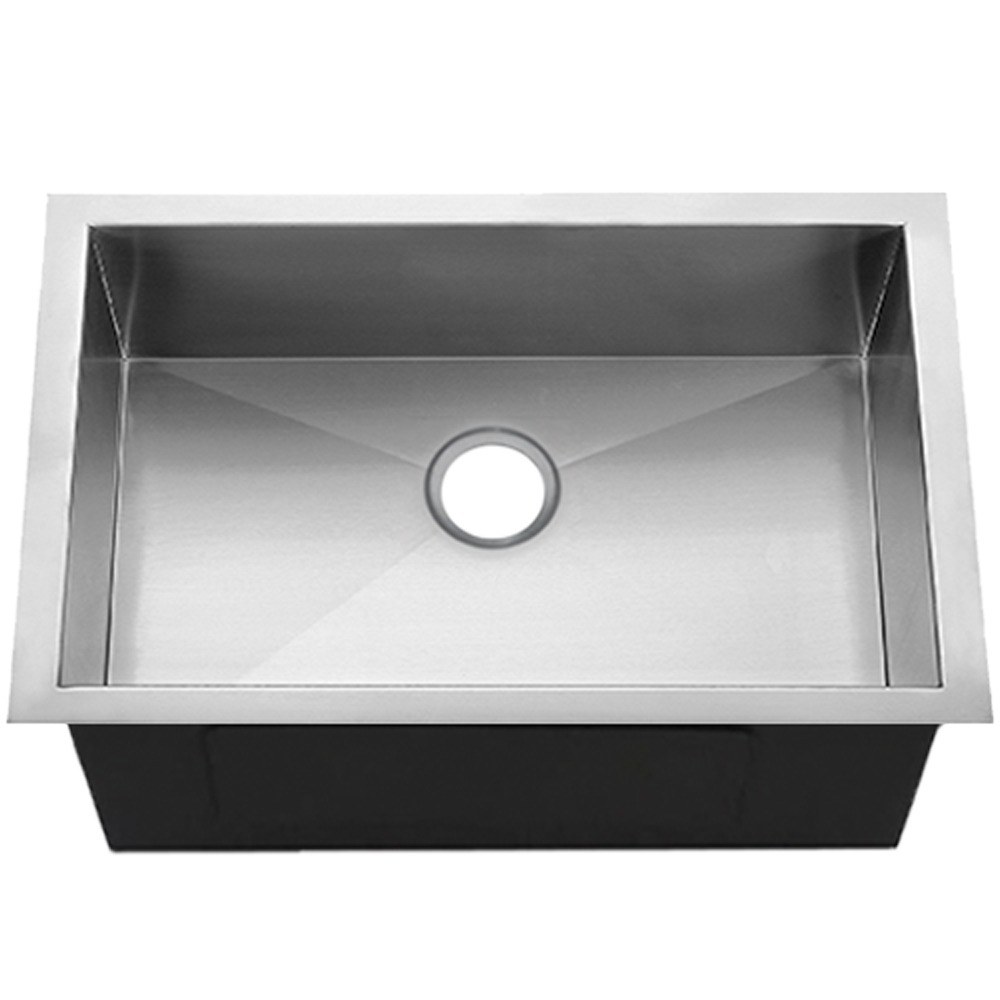 Solano 27 x 18 in. Single Bowl Undermount Kitchen Sink — Zero Radius