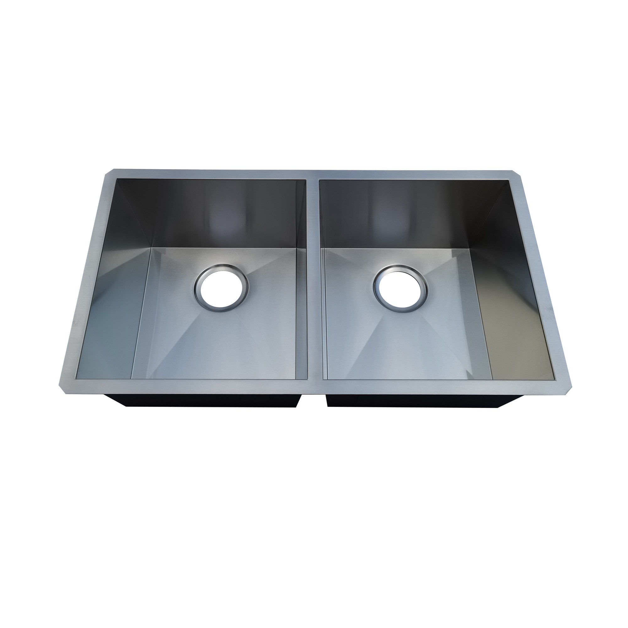 Solano 50/50 Double Bowl Undermount Kitchen Sink — Zero Radius