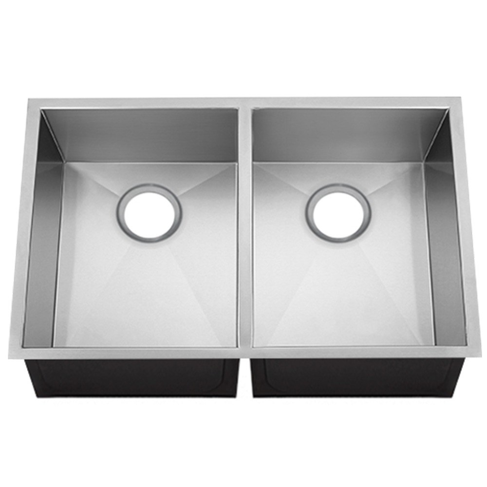 Solano 50/50 double bowl undermount kitchen sink, 18 gauge stainless steel