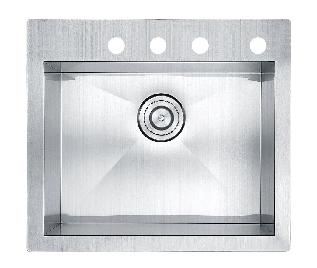 Solano 25 x 22 in. Zero-Radius Dual-Mount Kitchen Sink