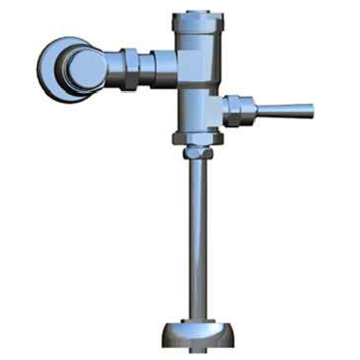 Lever-Handle Urinal Flushometer — 1.28 gpf, Chrome