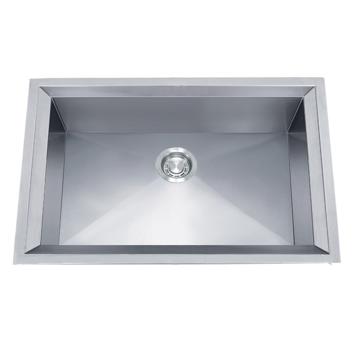 Vantera 30 x 18 x 10 in. Zero-Radius Workstation Sink with Slanted Ledges