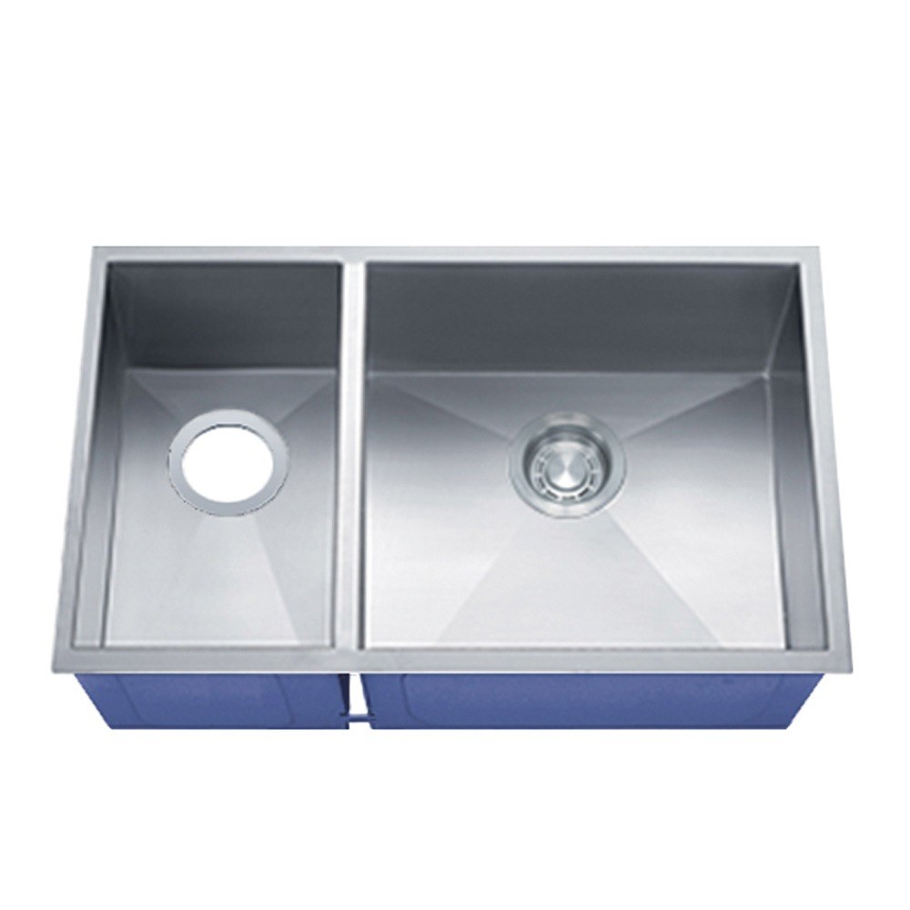 Vantera 34.5 x 20.5 in. Undermount 30/70 Double Bowl Kitchen Sink