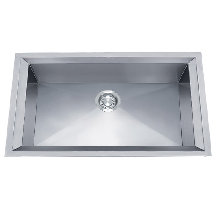 Vantera 32 x 18 x 10 in. Zero-Radius Workstation Sink, Single Bowl
