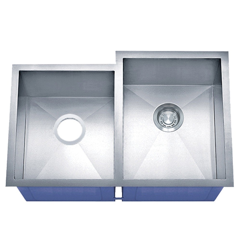Vantera 30.75 x 20 in. Undermount Offset 40/60 Double Bowl Kitchen Sink