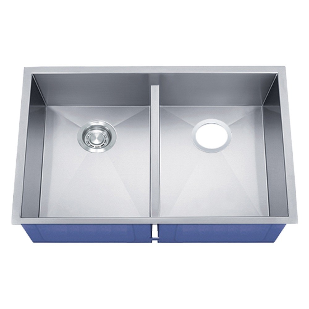 Vantera Undermount 50/50 Double Bowl Sink with Low Divide