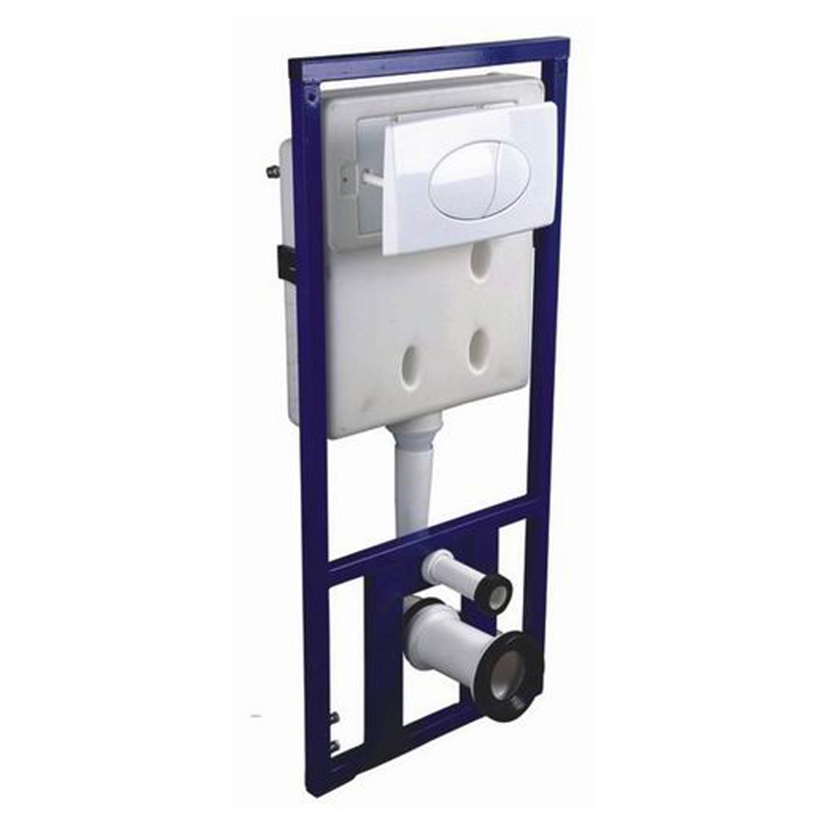 In-Wall Dual-Flush Toilet Tank and Carrier, Push-Button