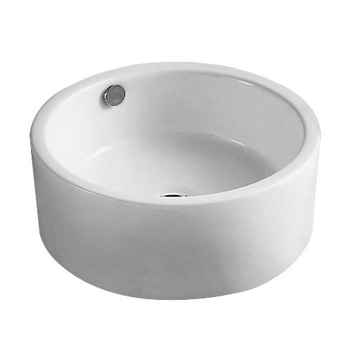 Ysera Round Porcelain Vessel Sink with Overflow