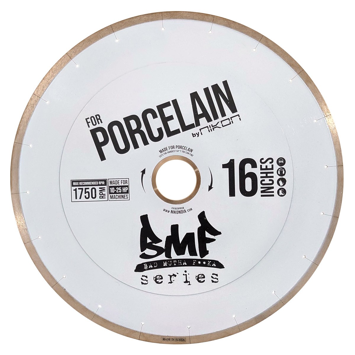 Ultra Continuous Rim Bridge Saw Blade for Porcelain