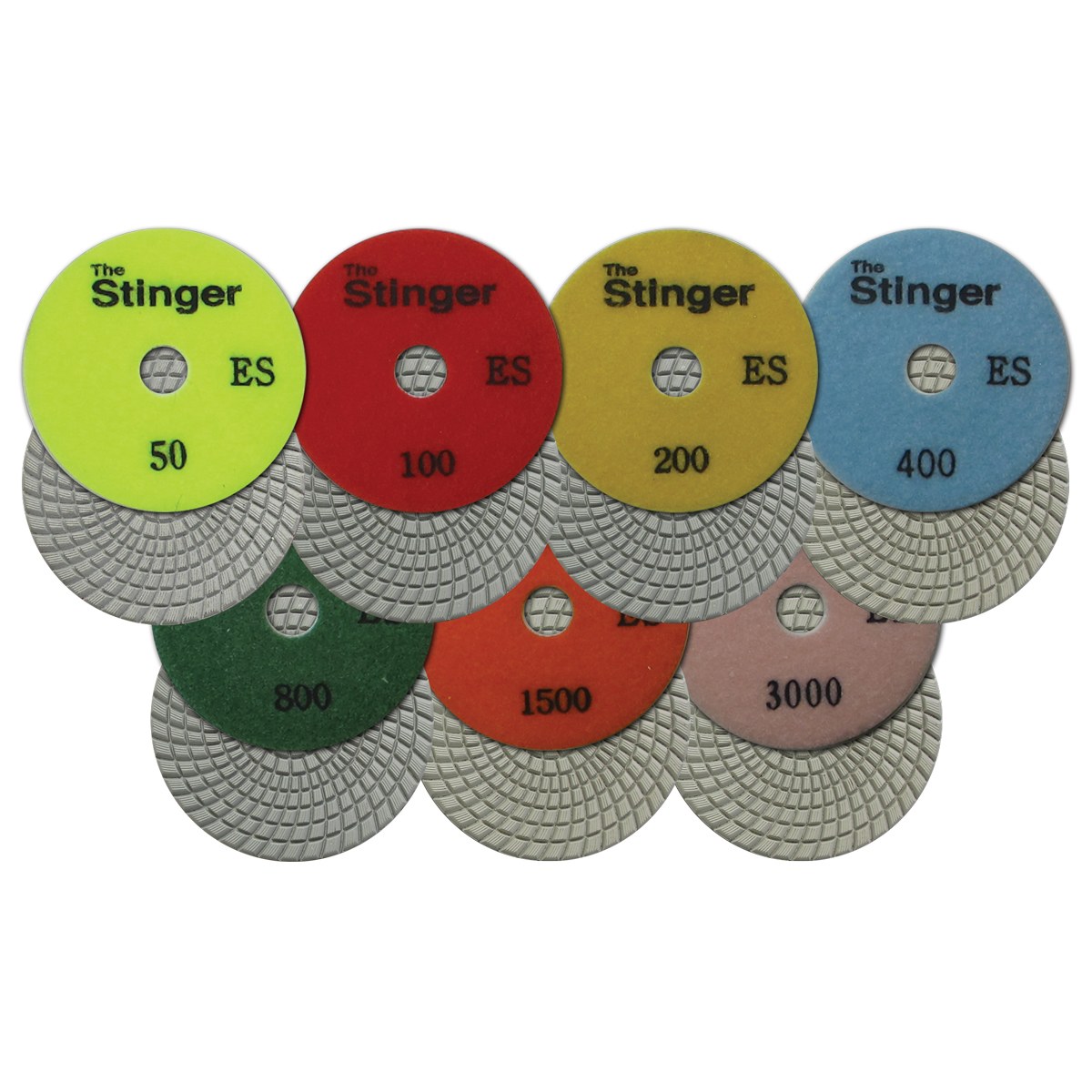 Pro ES Wet Polishing Pads for Engineered Stone — 7 Step