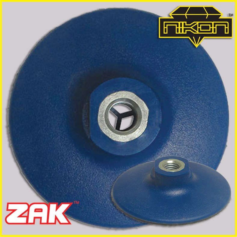 Blue Rigid Backer Pad — 4 in.