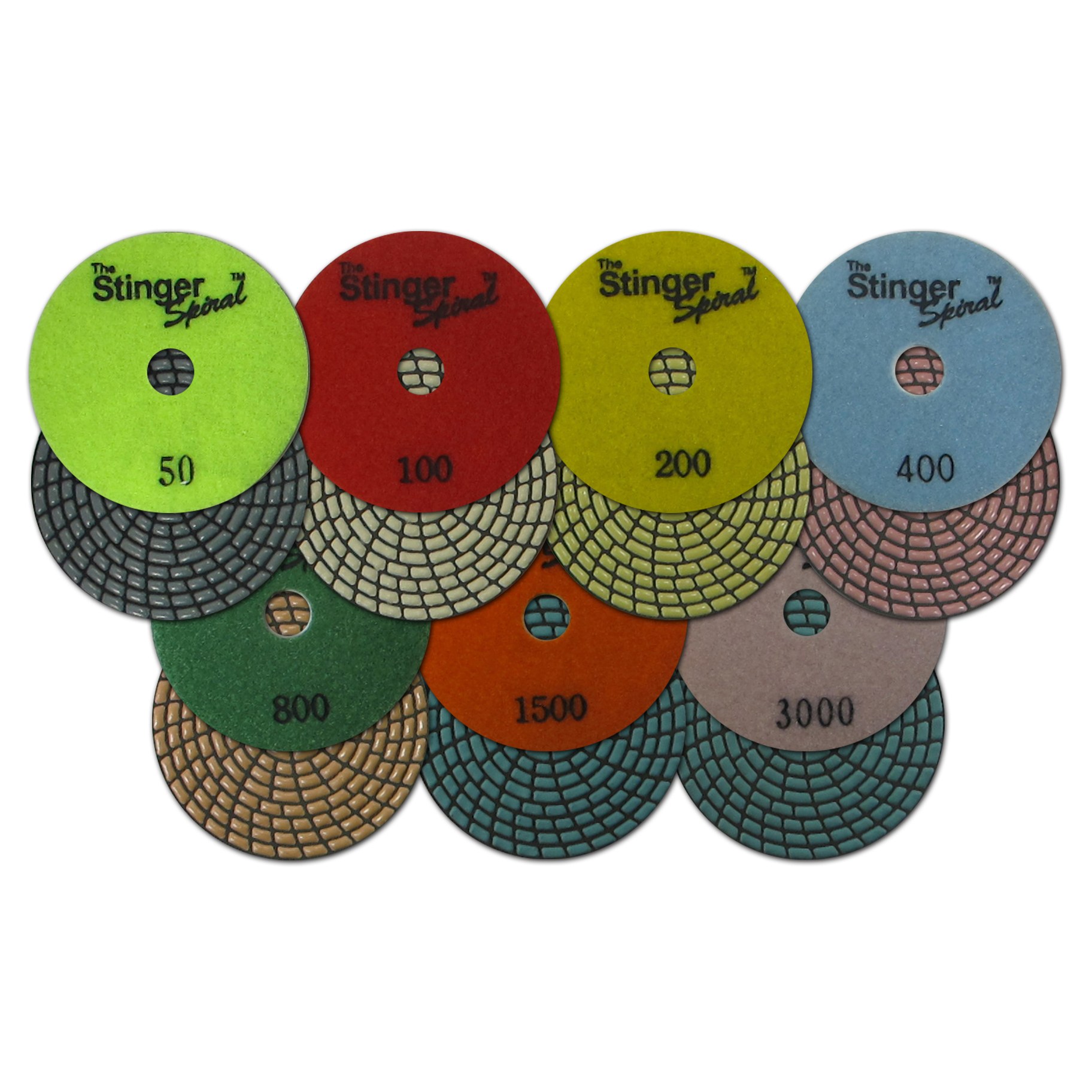 Pro Spiral Dry Polishing Pads — 7 Step